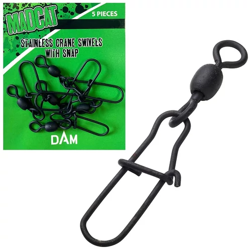 MADCAT STAINLESS CRANE SWIVELS WITH SNAP "1" 90KG
