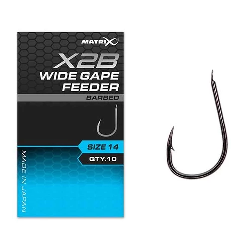 MATRIX X2B WIDE GAPE FEEDER EYED BARBED