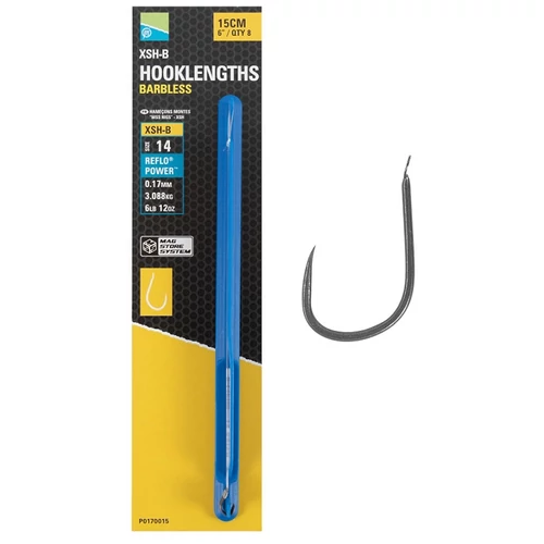 PRESTON XSH-B SPADE MAG HOOKLENGTHS ELŐKE 15CM/6"