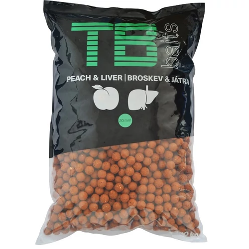 TB BAITS ETETŐBOJLI 10KG - 20MM - PEACH &amp; LIVER
