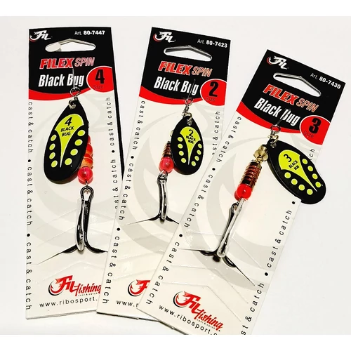 FILFISHING FILEX BLACK BUG KÖRFORGÓ VILLANTÓ