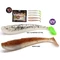 MANN'S Q-PADDLER KRILL INSIDE GUMIHAL 5DB/CS 10CM - SALT&amp;PEPPER UV-TAIL / SAND GOBY