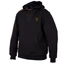 FOX COLLECTION ORANGE & BLACK HOODIE KAPUCNIS PULÓVER L