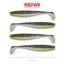 REIVA FLAT MINNOW SHAD 10CM 4DB/CS - FEKETE-EZÜST FLITTER