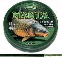 KATRAN MANTA GREEN COATED BRAIDED HOOK LINKS 45LB 10M