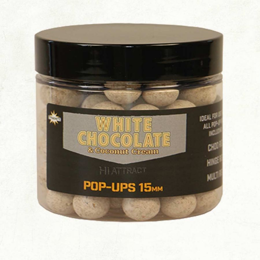 DYNAMITE BAITS WHITE CHOCOLATE POP UP BOJLI 15MM