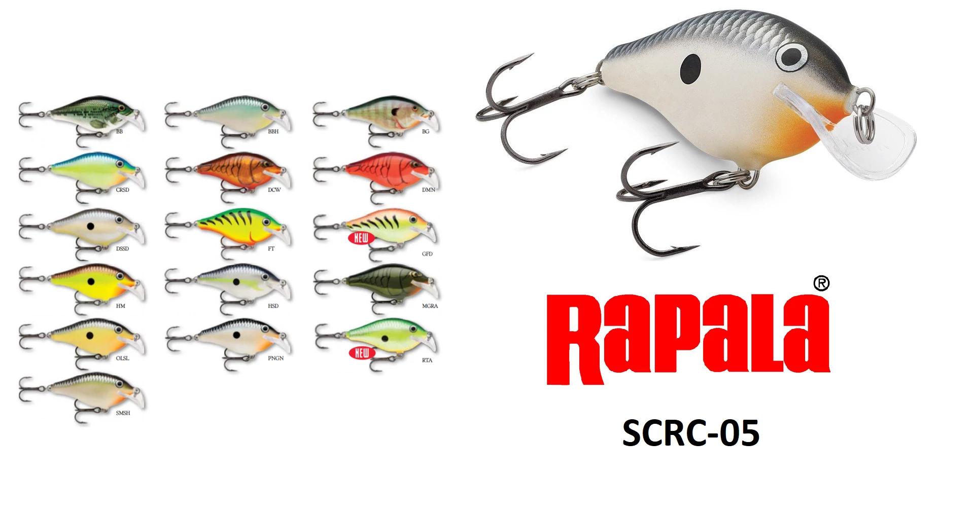 RAPALA SCRC05 SCATTER RAP CRANK WOBBLEREK