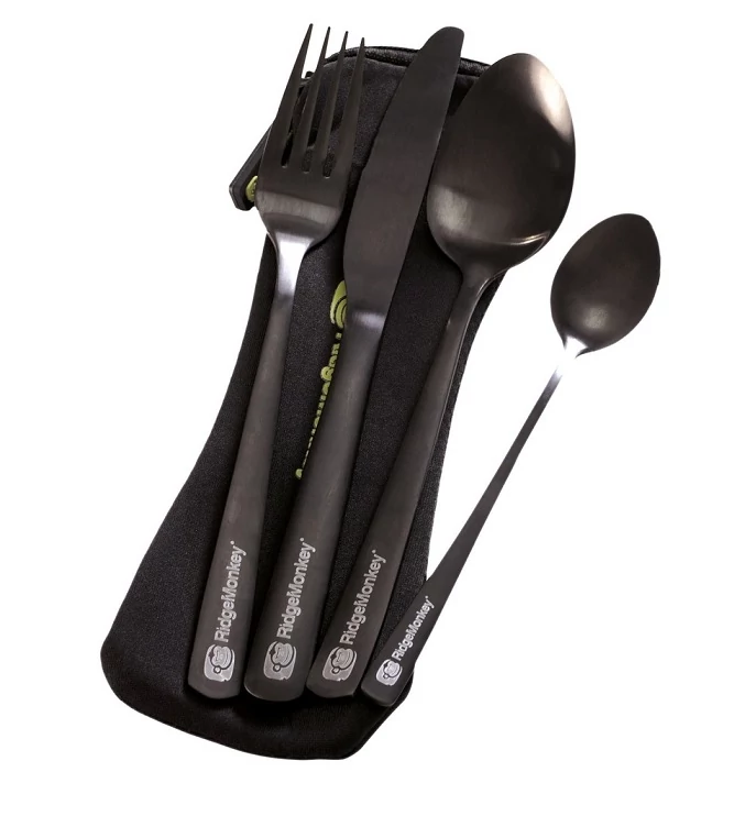 RIDGEMONKEY DLX CUTLERY SET EVŐESZKÖZ KÉSZLET
