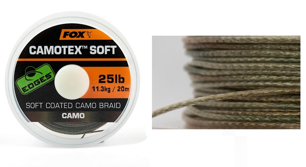 FOX EDGES CAMOTEX SOFT BRAID FONOTT BEVONATOS ELŐKEZSINÓR 20M