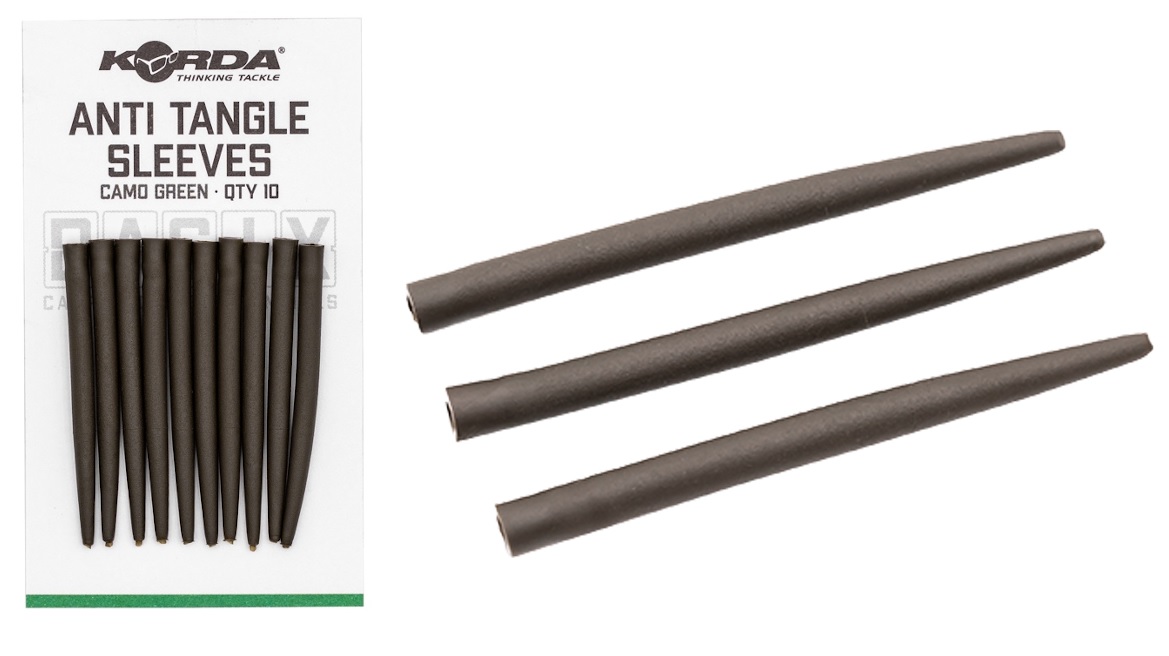 KORDA BASIX ANTI TANGLE SLEEVES GUBANCGÁTLÓ HÜVELY CAMO GREEN
