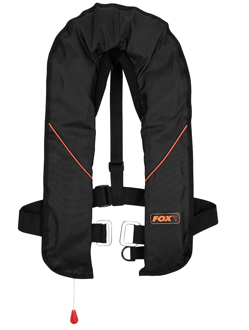 FOX LIFE JACKET BLACK & ORANGE MENTŐMELLÉNY