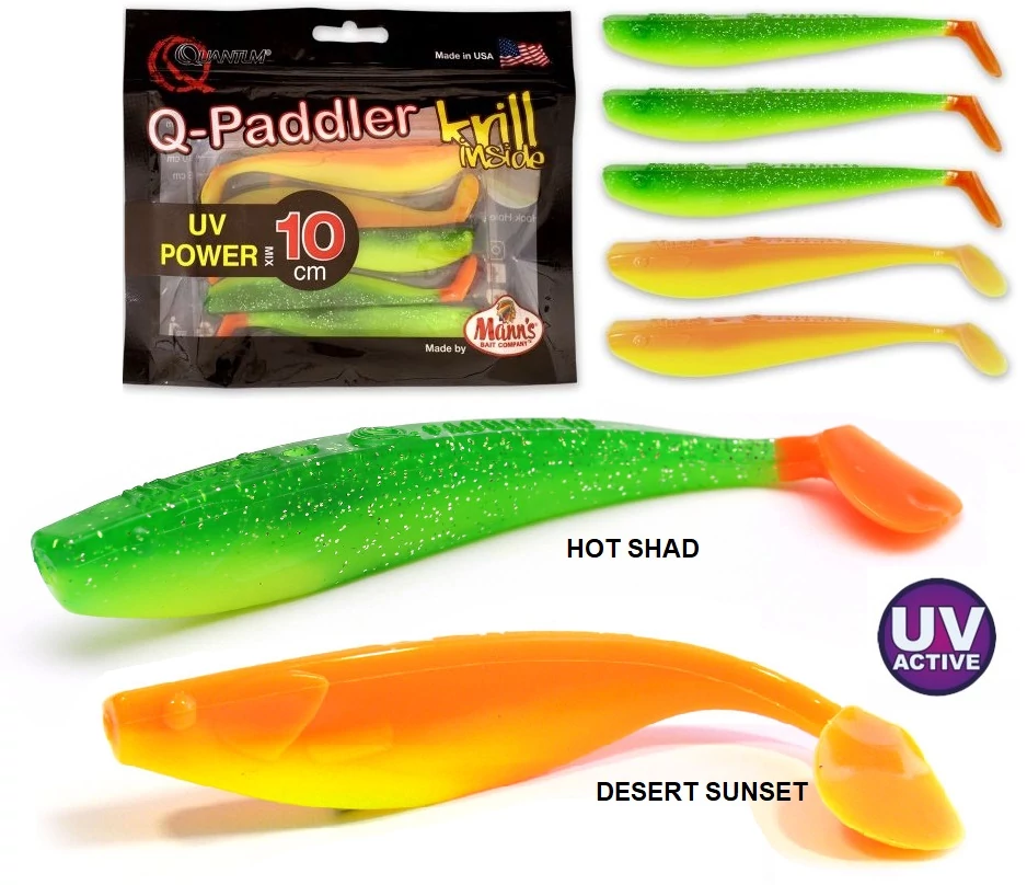MANN'S Q-PADDLER KRILL INSIDE GUMIHAL 5DB/CS 10CM - HOT SHAD / DESERT SUNSET