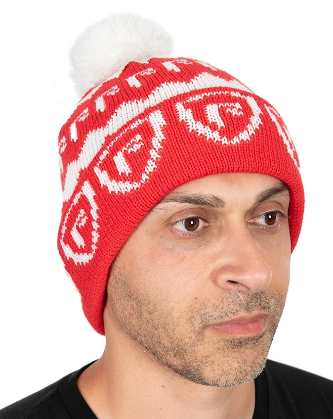 FOX RAGE BOBBLE HAT RED/WHITE