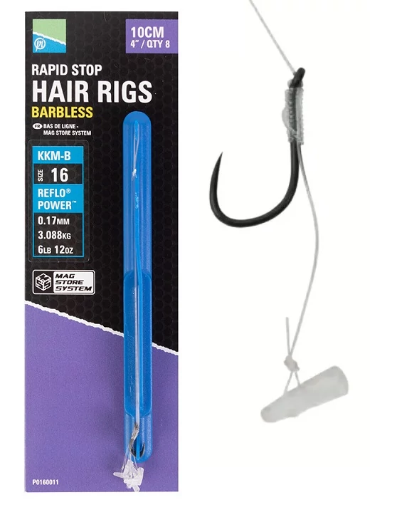 PRESTON KKM-B MAG STORE RAPID STOP HAIR RIGS - 16-OS